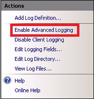 Enable Advanced Logging