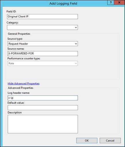 Advanced Logging Fields