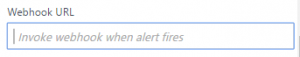 Screenshot of the "WebHook URL" field.