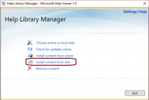 HelpLibraryManager_MainPage_InstallFromDisk