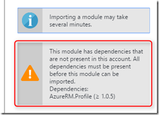 Module depedencies