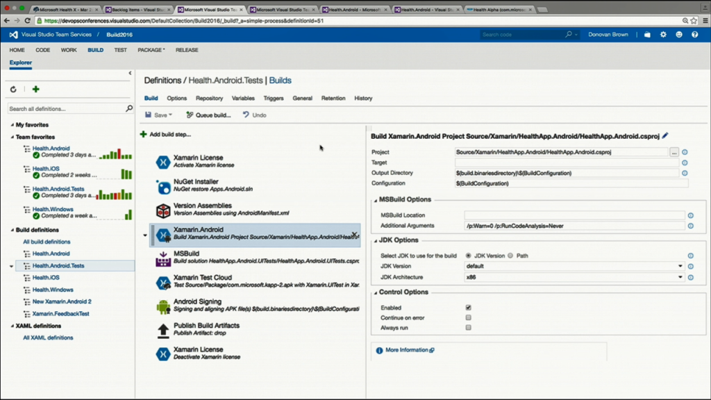 14 VSTS Xamarin Integration