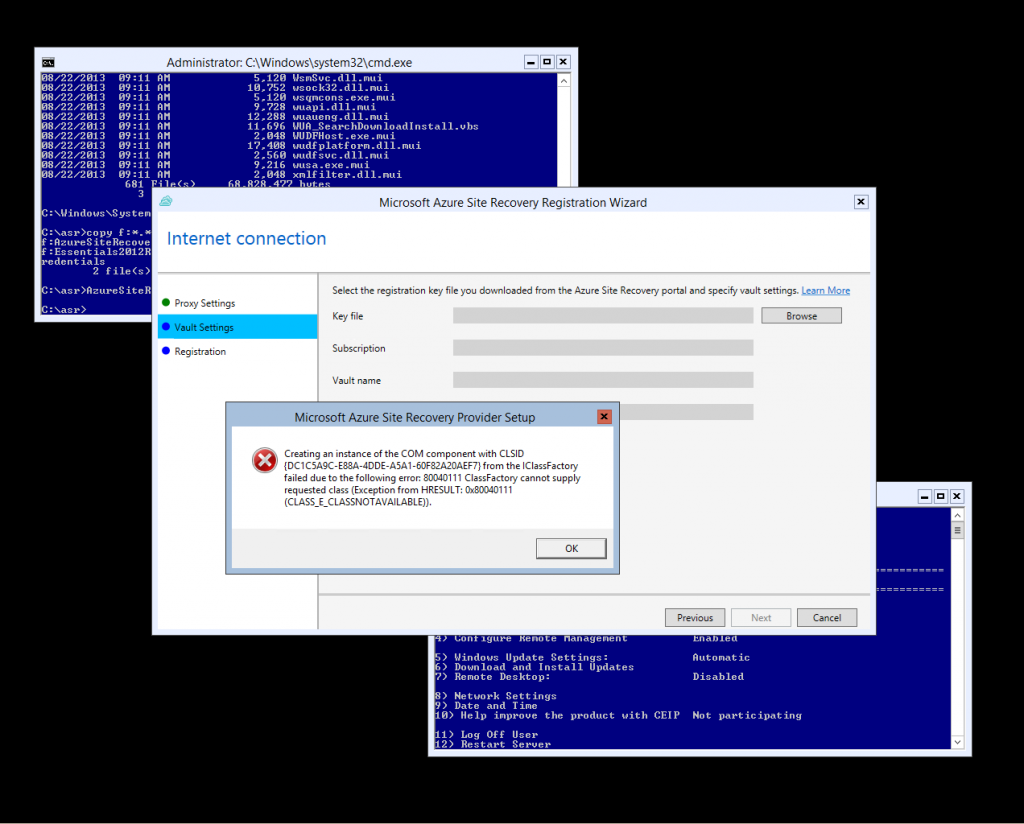 ASR on Hyper-V