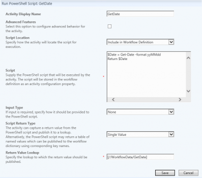 PowerShell Activity