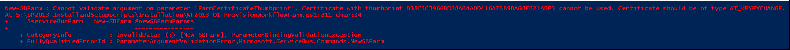 PowerShell error message