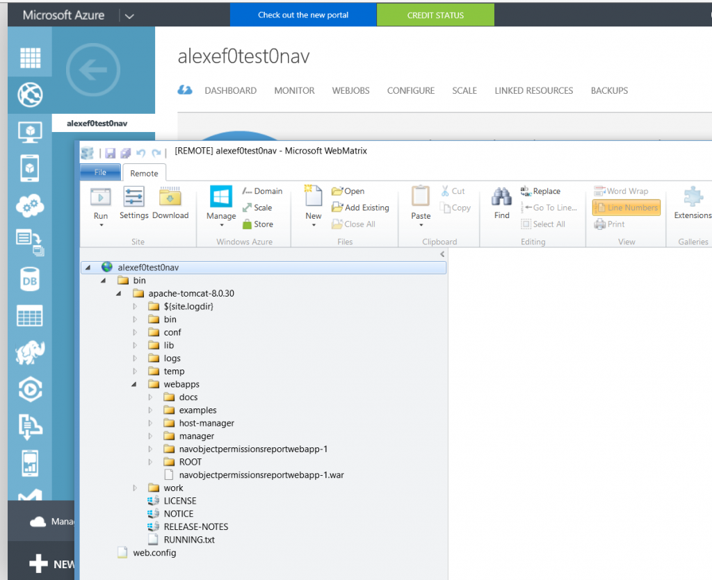 azure-web-apps-appache-tomcat-webmatrix