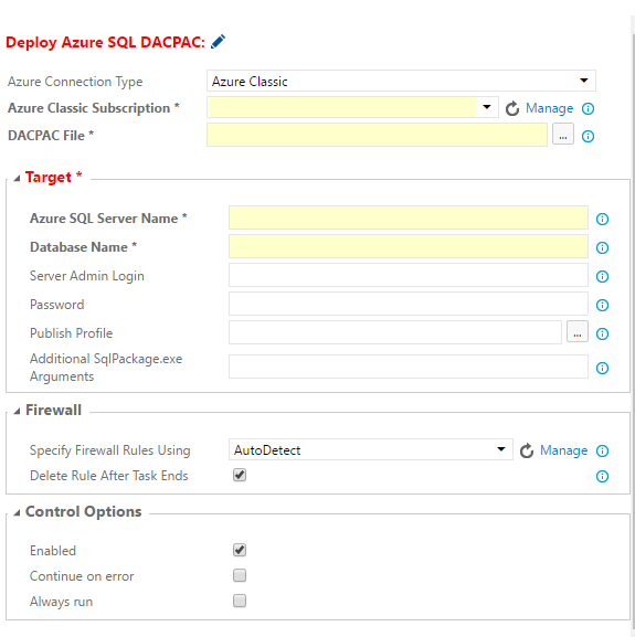 task config