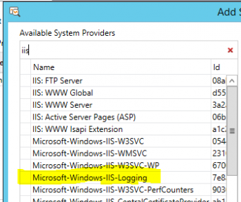 IIS Logging Provider