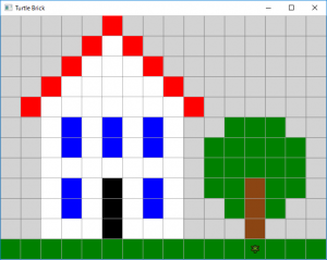 Screen shot of a program Turtle Brick