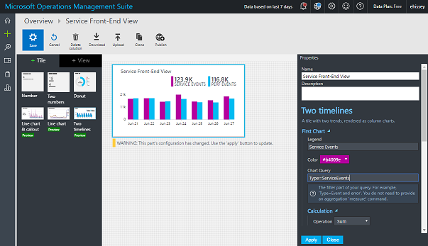 Screenshot of the View Overview tile.