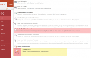 Enable a Read-Write connection