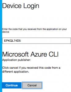 Azure Auth Code