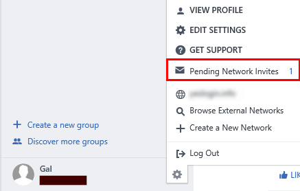 Pending Network Invites