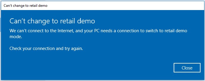 CantChangeToRetailDemo