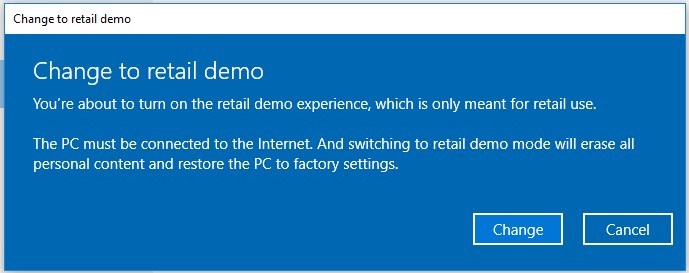 ChangeToRetailDemo