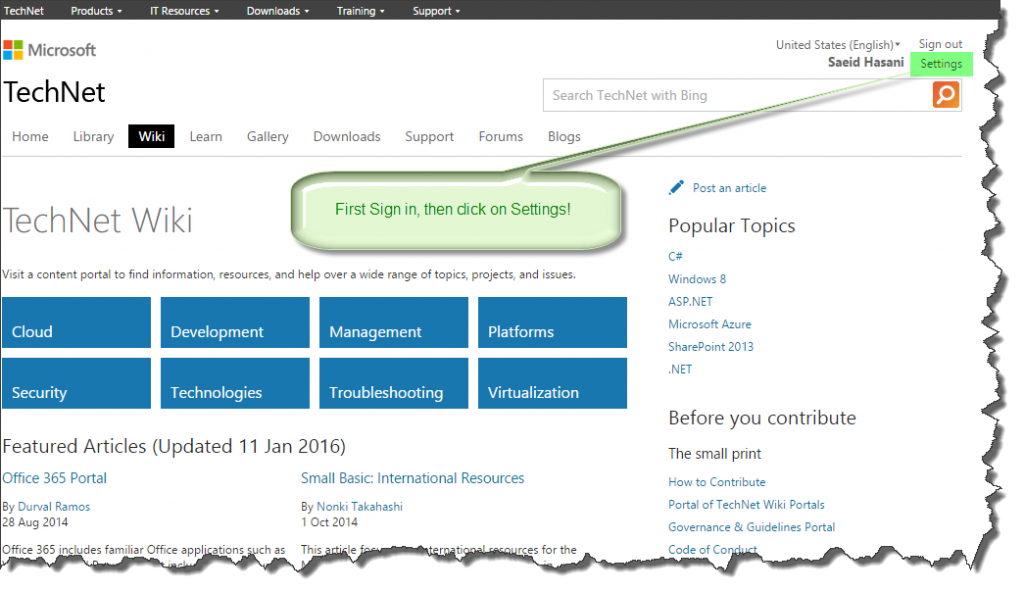 TechNet-Wiki-Home-Page