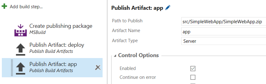 Build Definition step 3