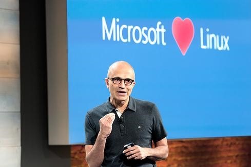 Microsoft_Satya-Nadella_Linux