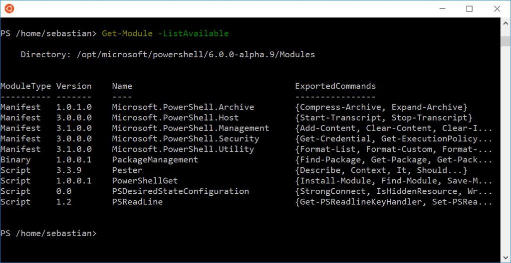 PowerShell Get-Module