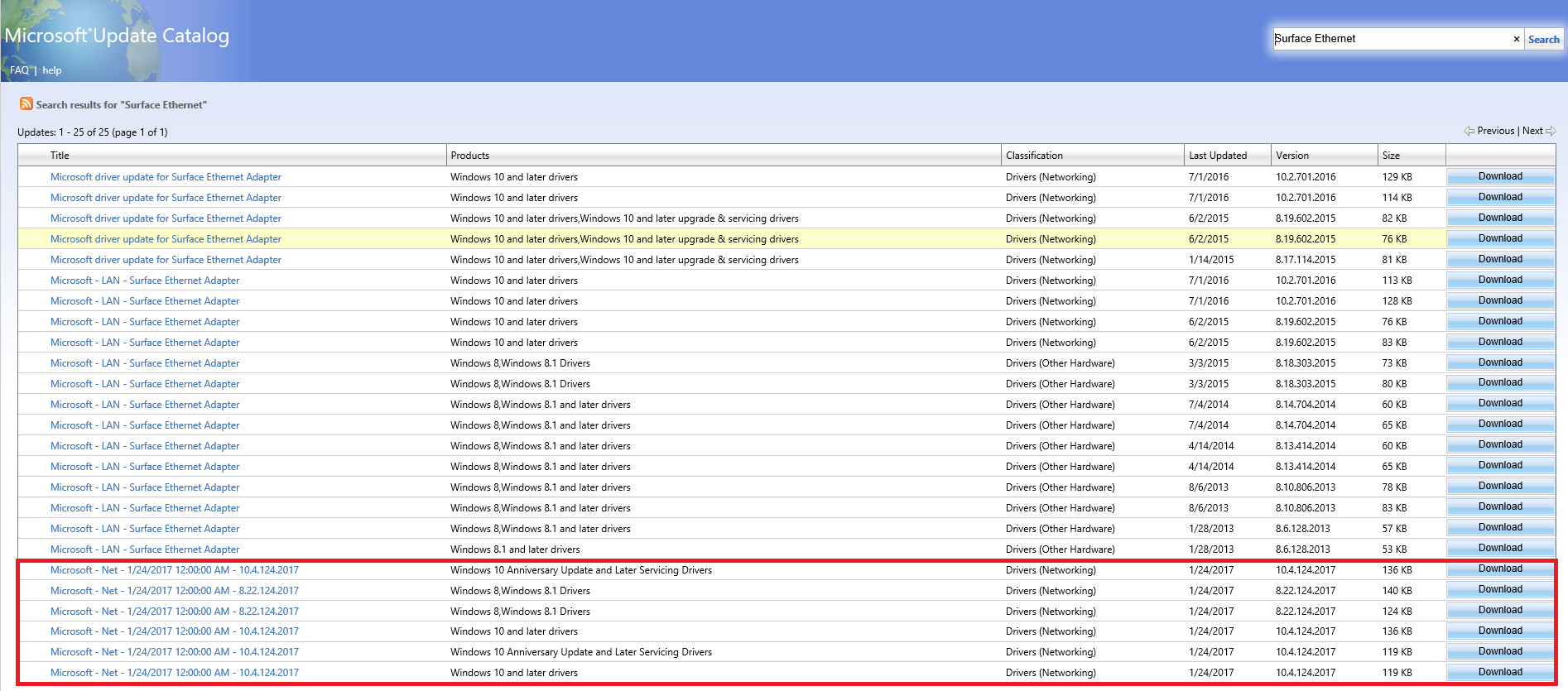 surface-ethernet-drivers