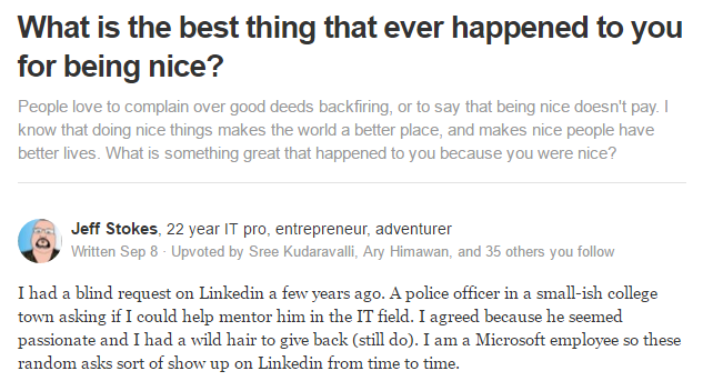 Quora post