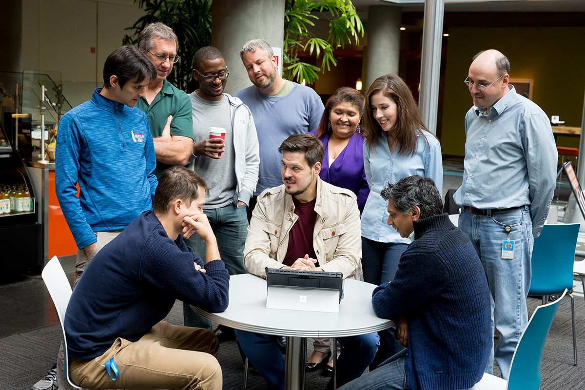 Microsoft Project Springfield team on September 20, 2016. (Photography by Scott Eklund/Red Box Pictures)