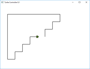 Screen shot of a program Turtle Controller