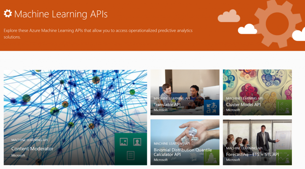 Microsoft Machine Learning APIs