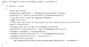 Managing Error using Application_Error method