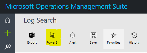 The Power BI option