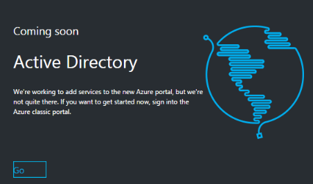 Figure 2: Back to the classic portal to manage the configuration