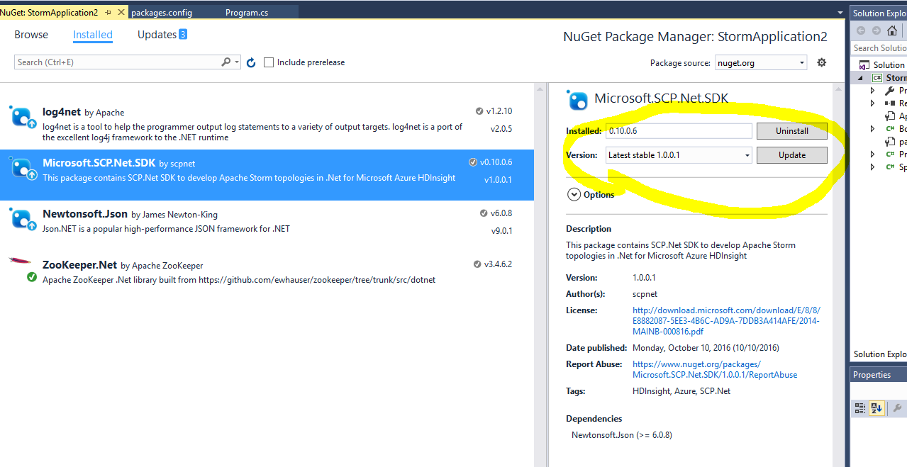 visualstudio2015_newstormproject_updatescpnet_package_version