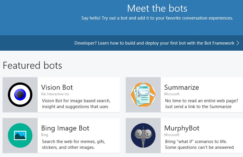 Meet the bots