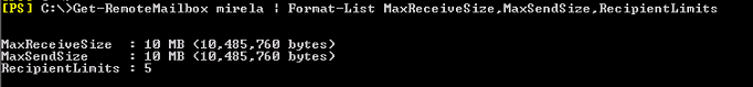 get-remotemailbox