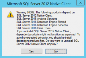 uninstallsql2012nativeclient