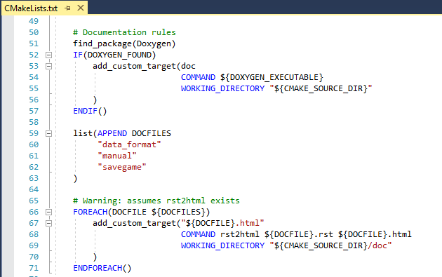 cmake-rc2-syntaxcolorization