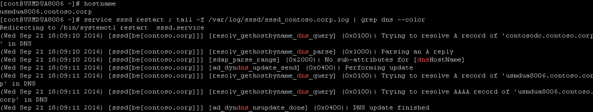 SSSD Domain Log