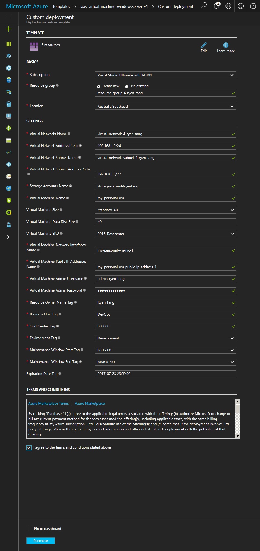 2017-02-25-azure-iac-arm-1-templates-deploy-virtual-machine-on-independent-virtual-network-subnet