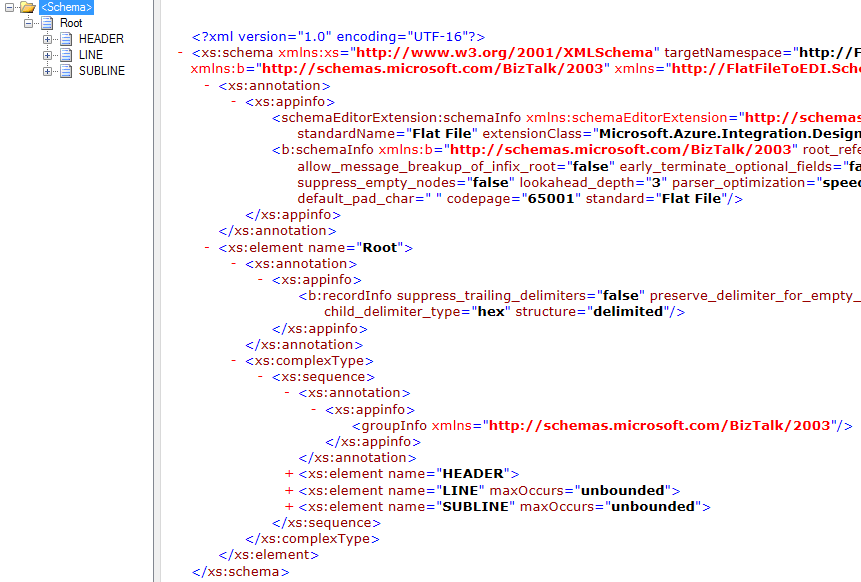 Initial schema