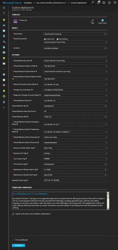 2017-03-11-azure-iac-arm-1-templates-deploy-ubuntu-server-virtual-machine-on-independent-virtual-network-subnet