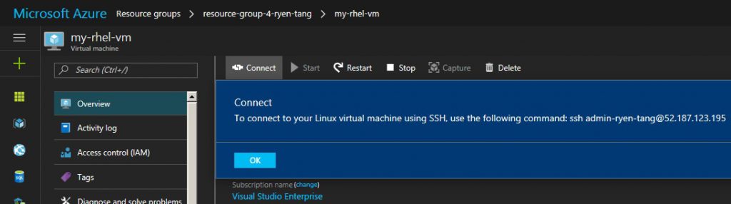 2017-03-11-azure-iac-arm-3-templates-connect-to-rhel-virtual-machine