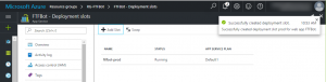 Azure - deployment slot created