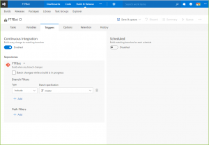 VSTS enabling CI