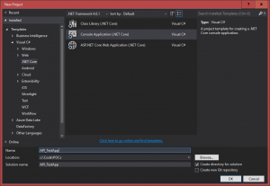 Visual Studio Console App