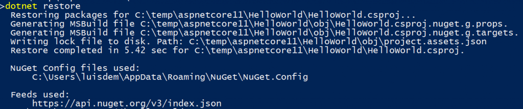 dotnetrestore