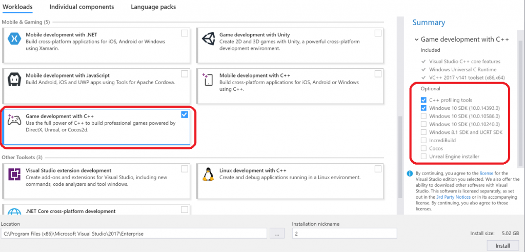 1-install-vs2017