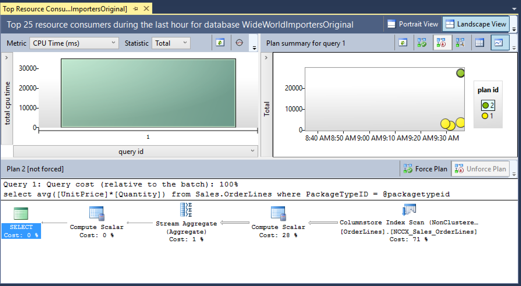 Plan regression