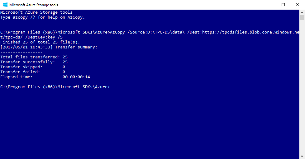 AZCopy command-line utility