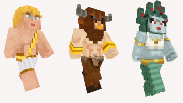 minecraft greek mythology mashup