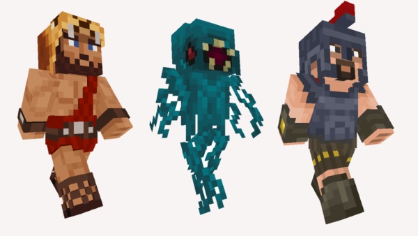 minecraft greek mythology mashup